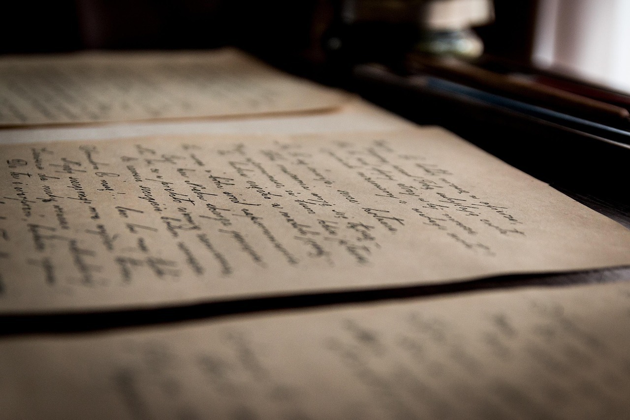 old letters old letters with handwriting